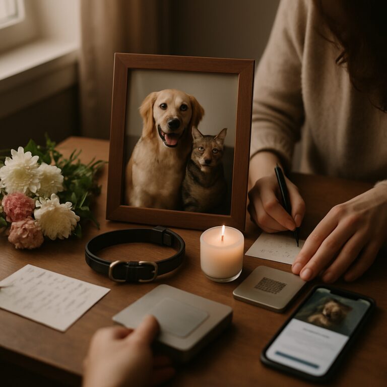 Homenajes para abrazar la memoria de una mascota