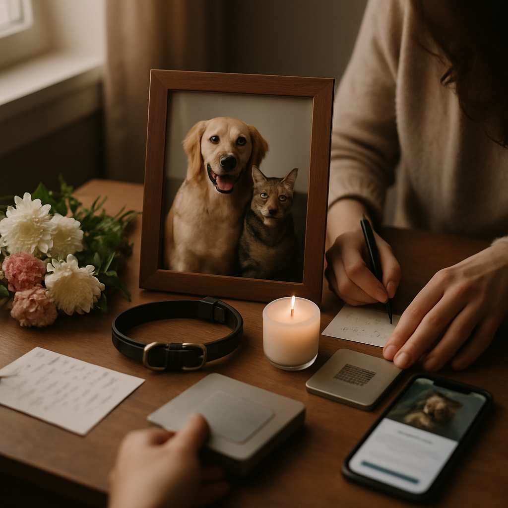 Homenajes para abrazar la memoria de una mascota